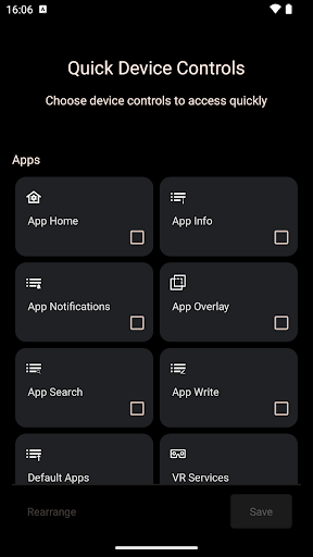 Quick Device Controls
