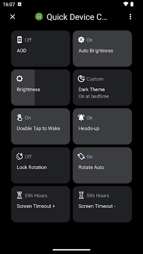 Quick Device Controls